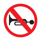Use Of Horn Prohibited